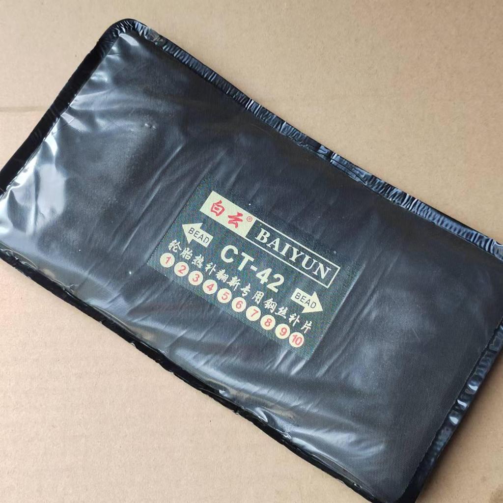 Rohgummi-Reifenreparaturflicken - Vulkanisierender stahlverstärkter quadratischer Runderneuerungsflicken