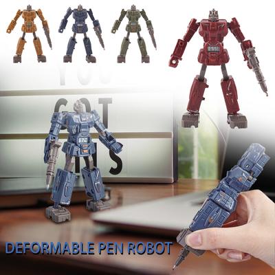 Children's Deformation Toy Deformation Pen Robot Electronic Time Pen Adjustable And Rotatable Two-in-one Toy