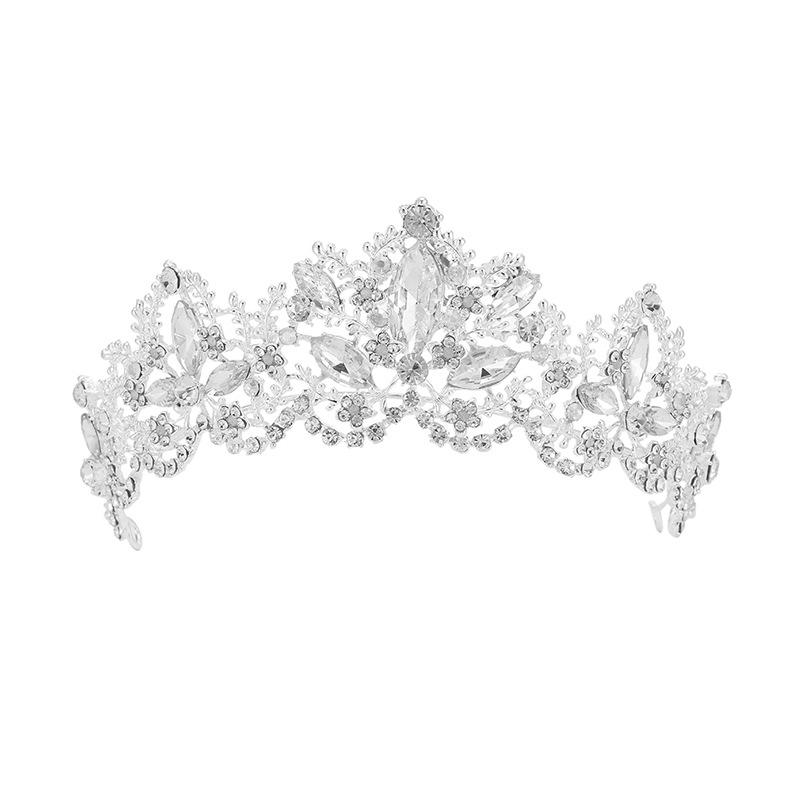 

New Bridal Headwear Baroque Exquisite Crown Bride Light Gold Crown Wedding Accessories Crown Hair Accessories