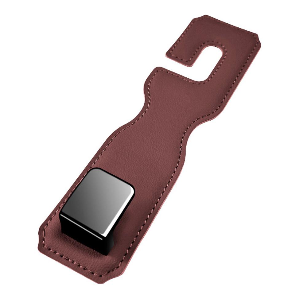 

Hidden Car Back Seat Hook Headrest Suede Leather Soft Hanging Hook 20kg Load-Bearing Wear-Resistant Rear Row Hanger Accessories