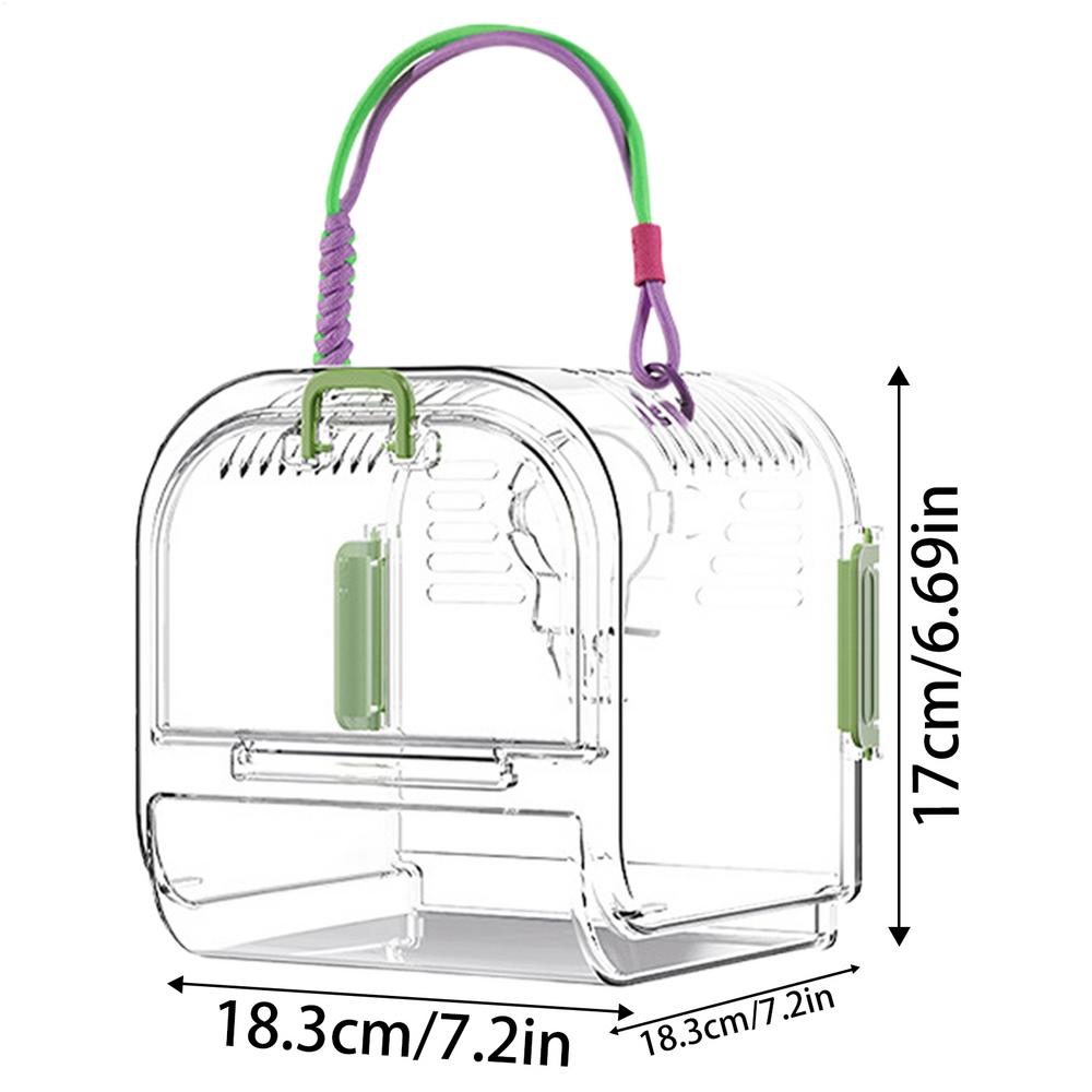 Parakeet Bird Cage Habitat With Easy-Clean Pull Out Tray For Parakeet Foldable Bird Supplies Nesting With Breathable Spacious