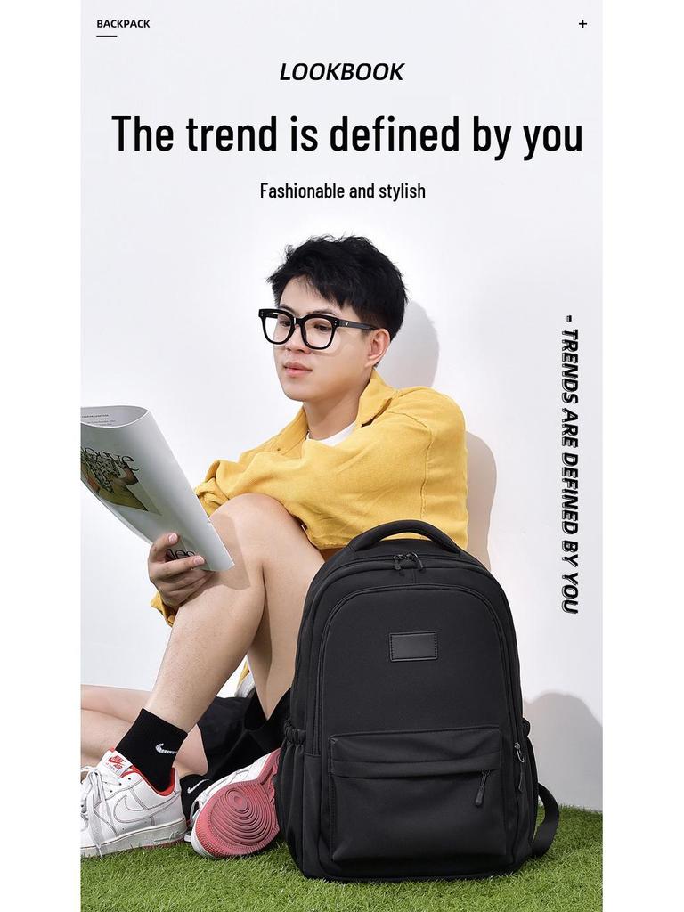 Trendy Japanese Korean Style Large Capacity School Backpack for Teens