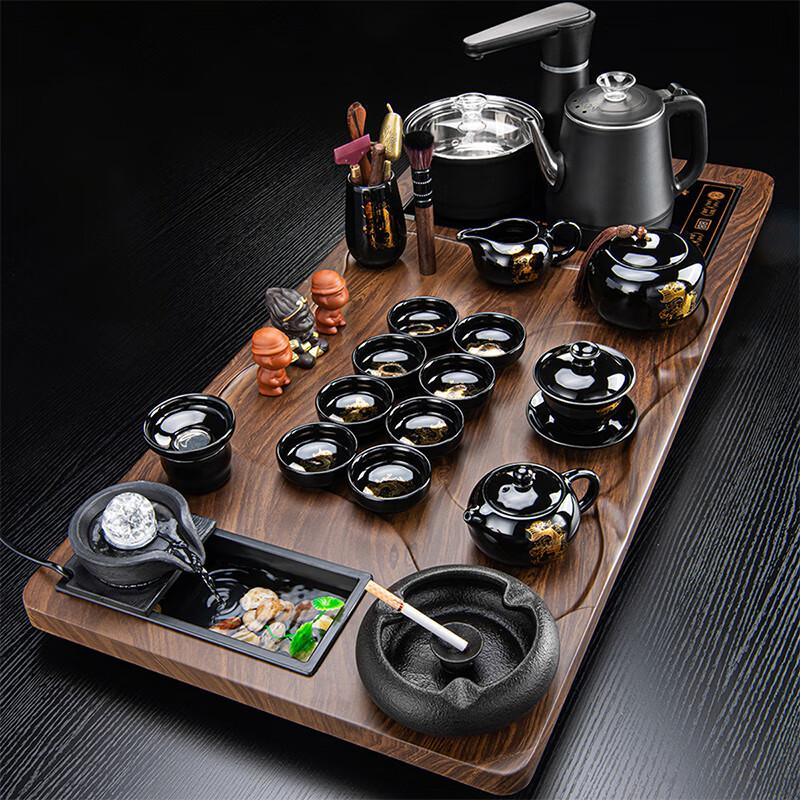 Automatisches Keramik-Teezeremonie-Set im japanischen Stil mit Wasserwärmschale