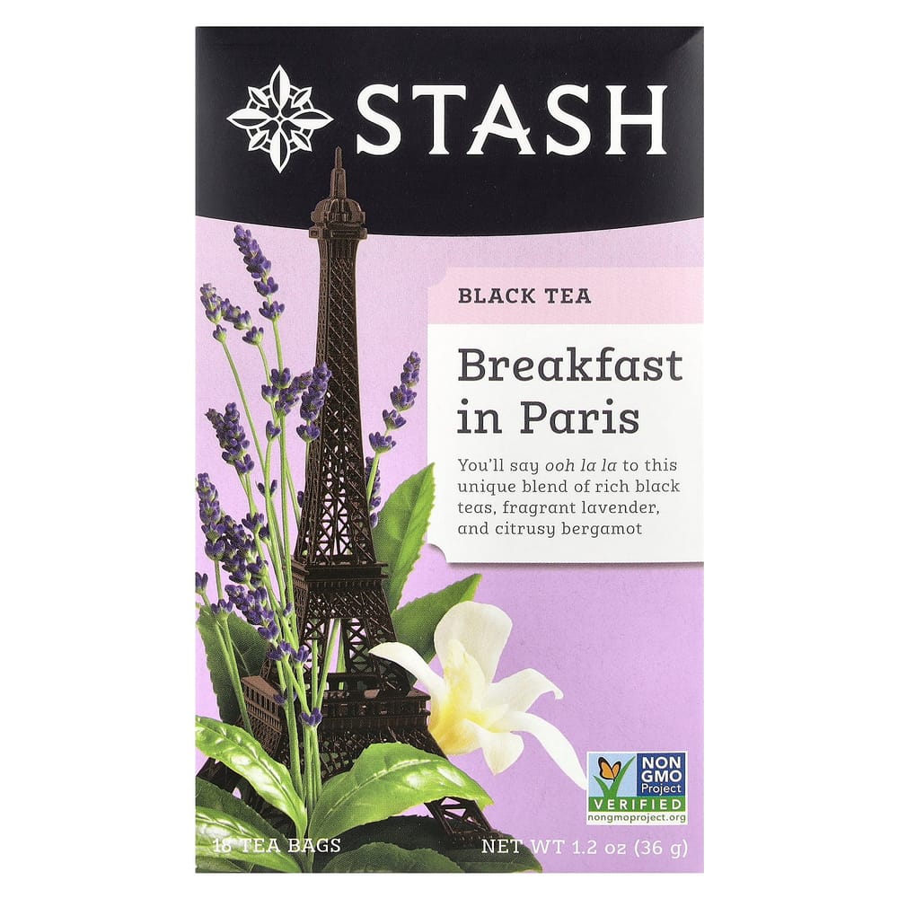 Stash Tea Breakfast in Paris Black Tea, 18 Tea Bags, 36g (1.2oz)