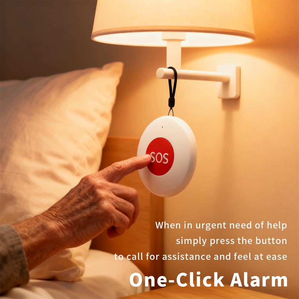 Tuya Zigbee Smart SOS Panikruf-Taste Notfall Sofortalarm Schnelle Rettung Sicherheitsgarantie Verwendung der Tuya Smart Life App Benachrichtigung senden