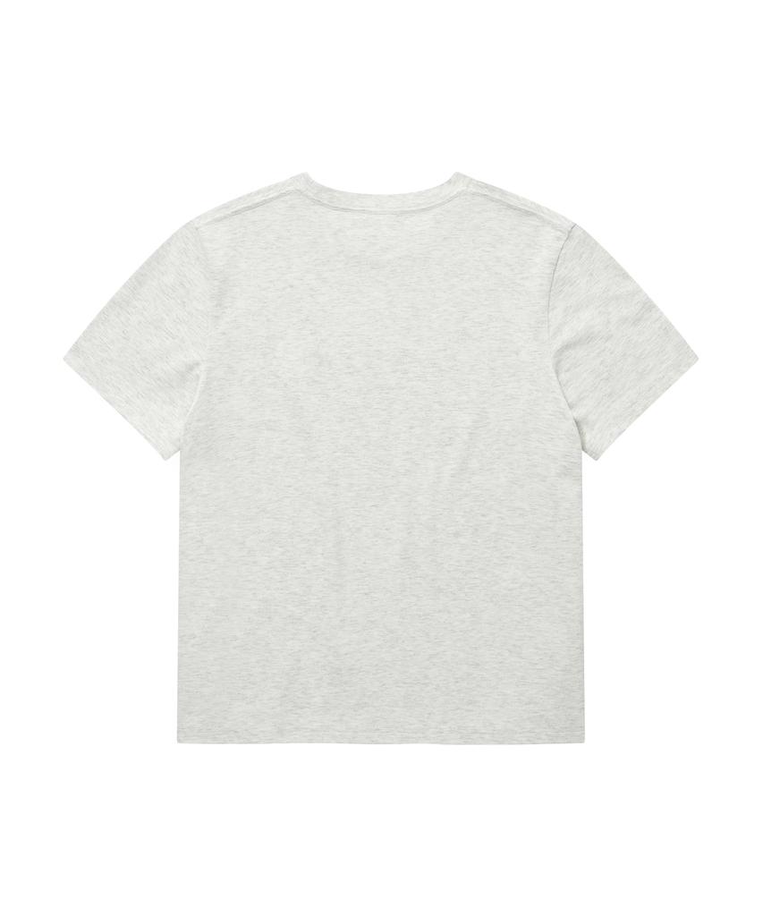 COVERNAT WOMAN Cool Cotton Cooper Logo T-Shirt Heather Grey