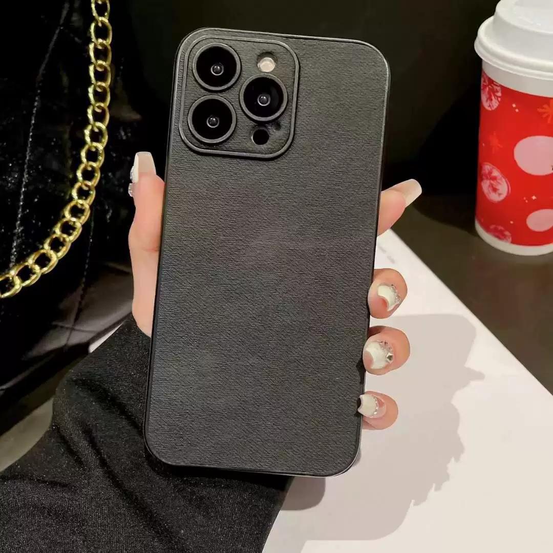 

Роскошный матовый тканевый кожаный чехол для телефона Apple iPhone 15 14 13 12 11 Pro Max из мягкого силикона, ударопрочная, однотонная тканевая задняя крышка For iPhone 13 ProMax