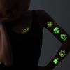 Spider Temporary Tattoo Sticker Realistic Waterproof Design Semi-Permanent Glow-in-the-darkScary Fake Tattoo for Halloween