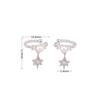 Elegant Six-Pointed Star Ear Clip: Unique, No-Piercing Cartilage Earring for a High-End Look