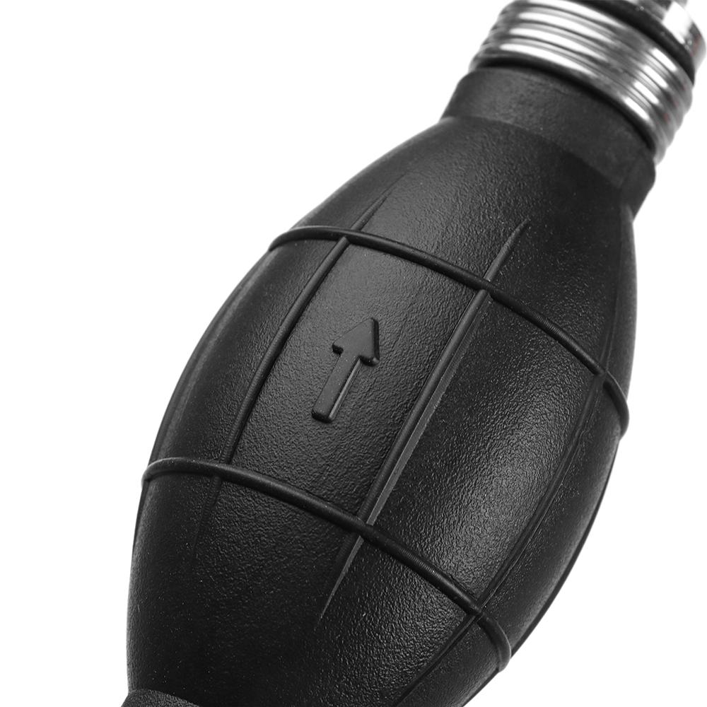 6/8/10/12MM Manual Hand Siphon Pump Rubber Aluminum Manual Fuel Pump Liquid Transfer Portable Petrol Diesel Transfer Tools