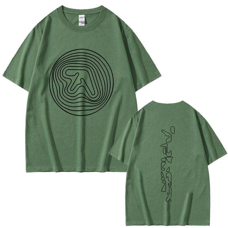 Aphex Twin Graphic T Shirt Men Women Clothing Punk Gothic Vintage Short Sleeve Tshirt Mens Casual Cotton Crewneck Tshirts
