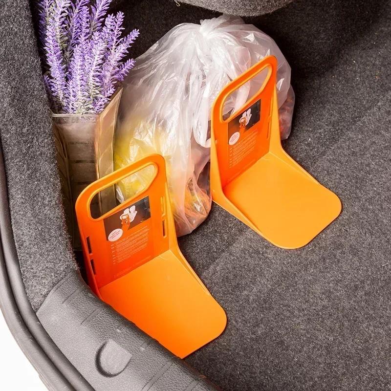 1/2pc Car Back Auto Trunk Fixed Rack Holder Stand Shake-proof Organizer Storage Holder Adjustable Distance Storage Box Fixer