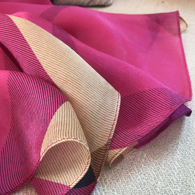 180*65cm100% seda amoreira seda chinesa lenços de luxo acessórios cachecol protetor solar xale gaze lenço de pescoço presente