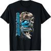 Jurassic World Two Dinosaur Logo Stack Graphic T-Shirt T-Shirt
