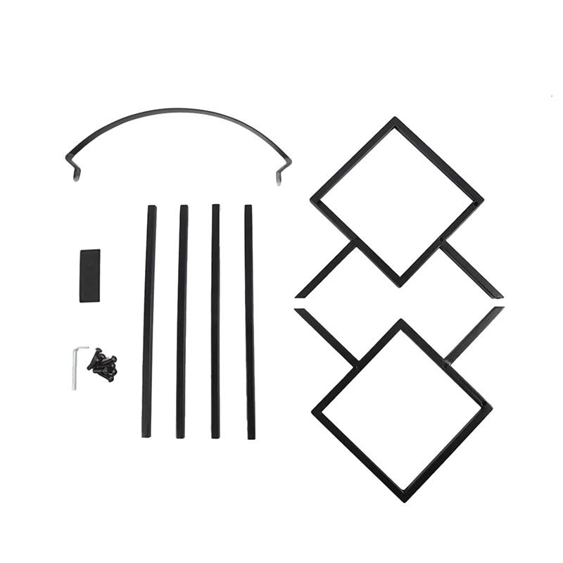 

Стойка для хранения виниловых пластинок Матовый черный Держатель для виниловых пластинок Вместимость от 80 до 100 LP Прочный металлический одноярусный держатель для пластинок чёрный