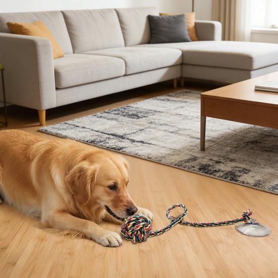Juguete de Cuerda con Bola para Perros Bola de Cuerda Nudo Colorido Juguete para Masticar Perro con Ventosa Juguete para Dentición de Cachorros para Perros Cuerda de Arrastre Cuidado Dental
