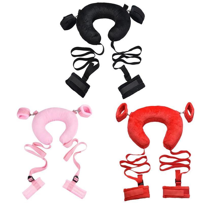 Sex Toys Cotton Bdsm Bondage Set Handcuffs Sexy Leg Pillow Thinning Belt Bending Orgasm Couple Toy