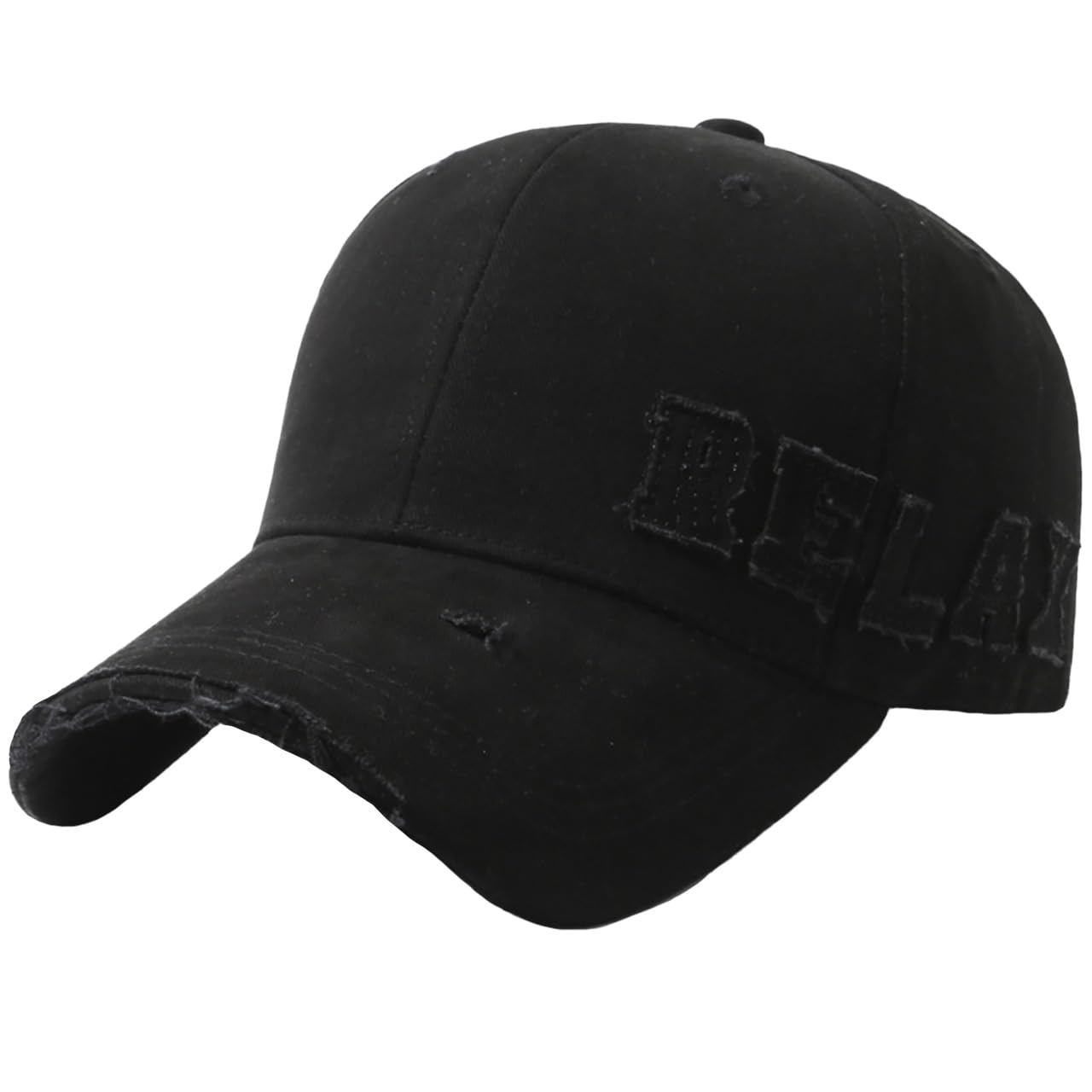 

Рваная хлопковая шляпа CZA168 [Белый Клык], Вышитая, Дизайн, Кепка, Стильная, Мужская, Женская, (черный) чёрный