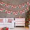 Christmas Decoration for Home Date 1-7 1-12 1-24 1-31 Fabric Christmas Advent Calendar Garland Wall LS