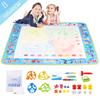 100x80CM Magic Water Drawing Mat Coloring Doodle with Reusable Magic Pens Educational Toys Montessori Painting Board Kids Gifts