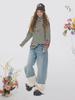 ELF SACK Striped High-Neck Long-Sleeve T-Shirt