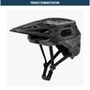 BATFOX Cycling Helmet Mountain Bike Road MTB Trail Riding Safety Protective Gear Adult Unisex Half CPSC EN1078