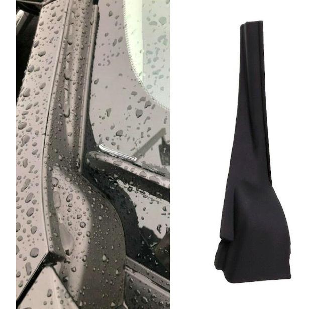 2Pcs Car Front Wiper Side Cowl Extension Cover for Nissan Murano 2016 2017 2018 2019 Black 66894-9UA0A/66895-9UA0A