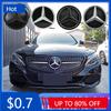 MGH5   Car Sticker Front Grille Star Logo 3D Mirror Emblem With LED Lighting Chrome Silver Glossy Matte Black For Mercedes Benz W176 A1