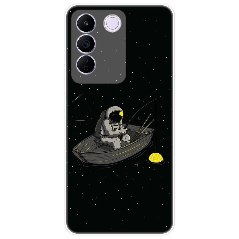 For Vivo V27e V 27e Case Soft Silicone Back Cover Cartoon Phone Case Diversification