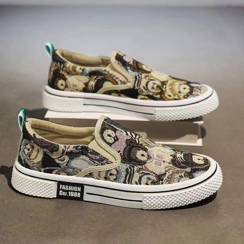 canvas shoes men s low-top casual bear board shoes flat-soled sports trend versatile youth tide 39