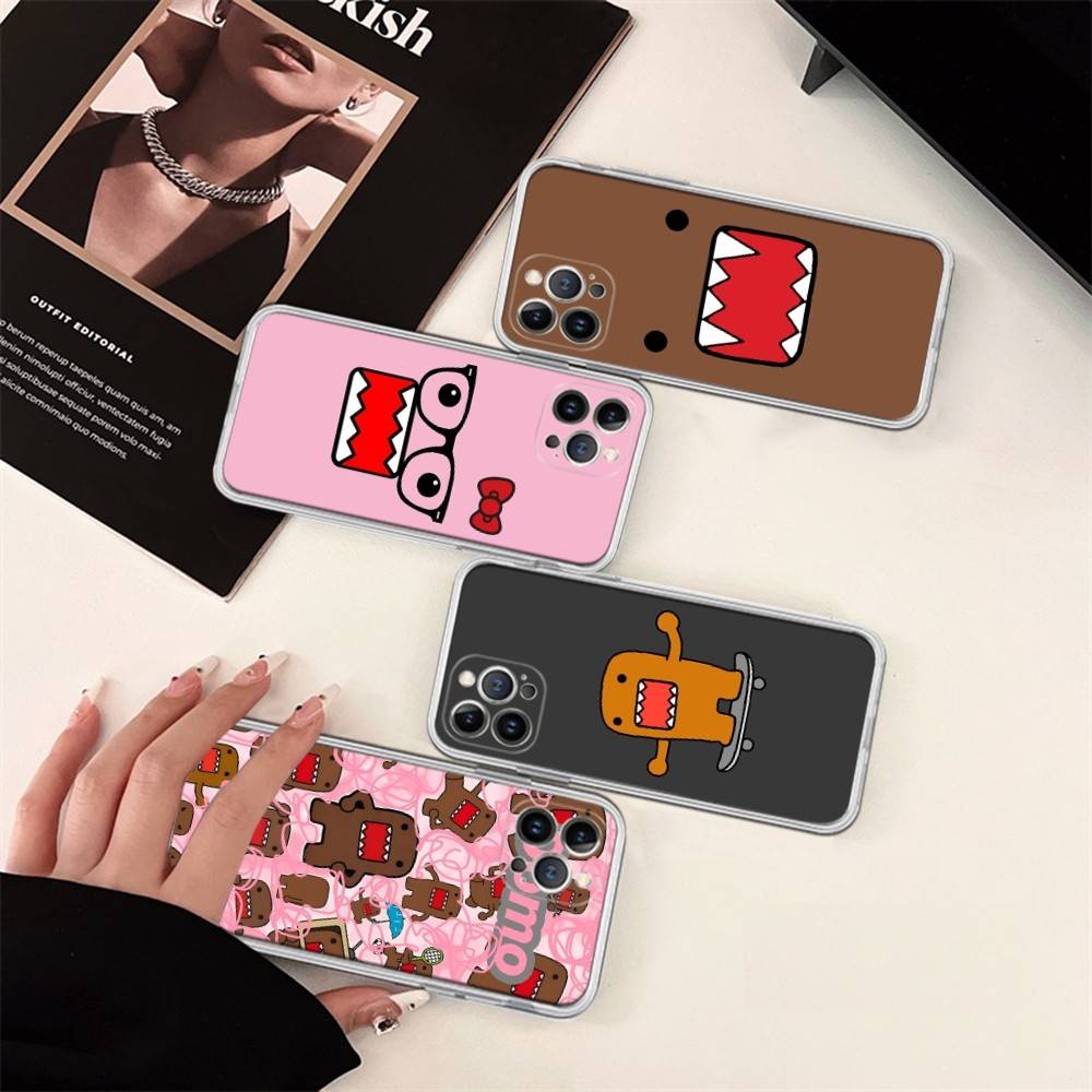 Cute Domo Kun Phone Case For IPhone 17 16 15 14 13 11 12 Pro Max 16 Plus Transparent