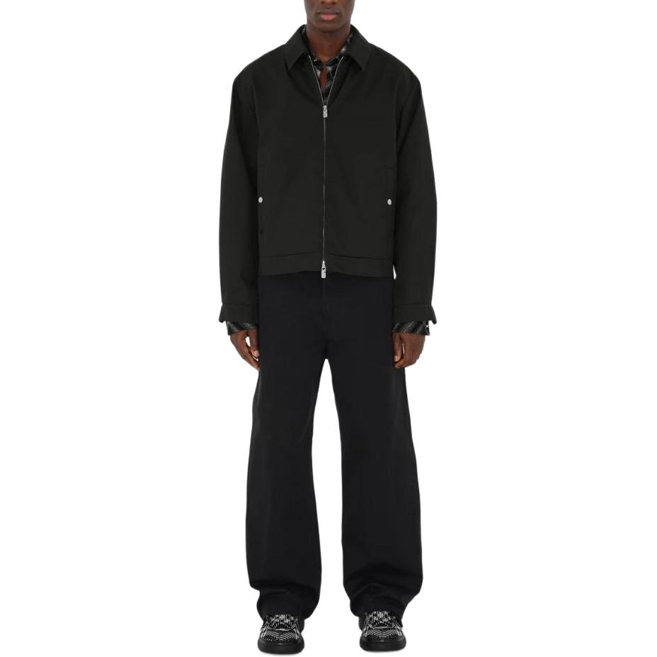 Burberry Mid-Rise Wide-Leg Chino Trousers 80831731