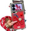 Polka Dot Embroidered Pony Lanyard Suitable for Apple 17/16promax Mobile Phone Case Huawei Vivoppo Xiaomi 15 Tide