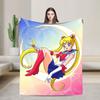 S-Sailor M-Moon Anime Blanket  Camping Flannel Bedding Throws For Living Room Warm Soft Design Quality Bedspread Gift