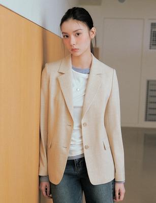 Roem Linen-Like Long Sleeve Jacket Rmjkg24R11