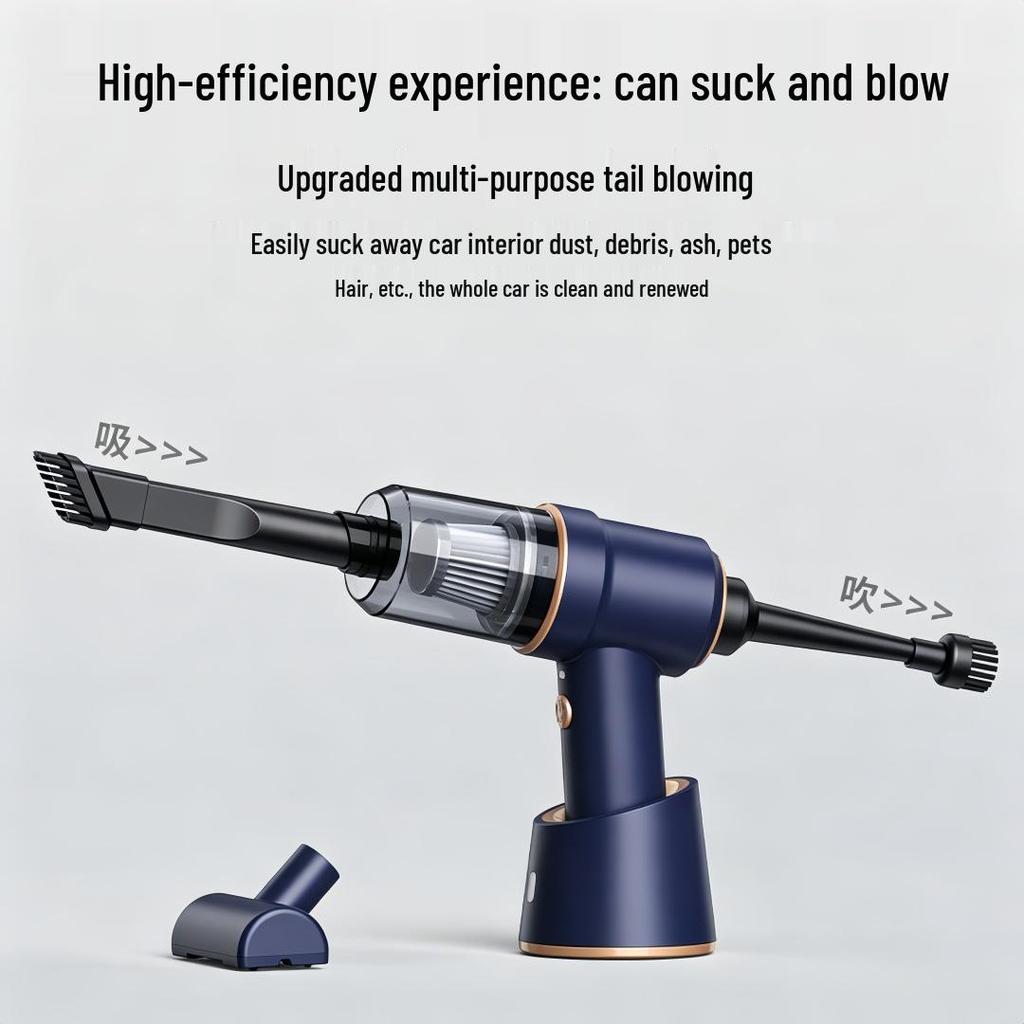 Integrated Blower-Suction Portable Handheld Wireless Car & Household Vacuum Cleaner