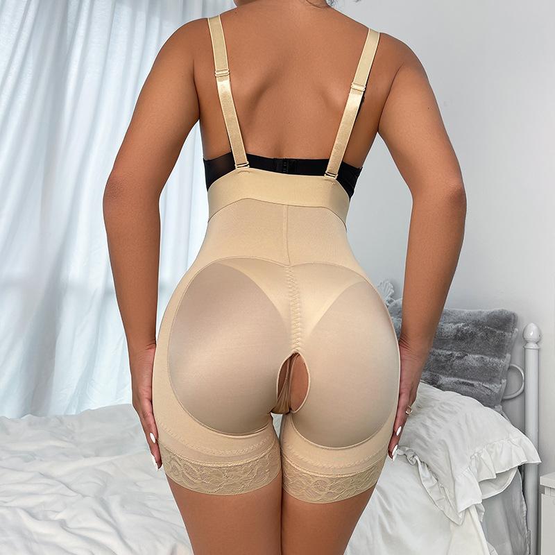 Hottie skrittløs kroppsformende plagg i ett stykke Korsett med høy midje Button-down Magekontroll Bukser Rumpeløftende kroppsformende bodysuit