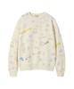 WACKY WILLY Women'S Drawing Pattern Semi-Oversized Sweatshirt Pattern