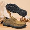 Fashion Genuine Leather Men Casual Shoes Outdoor Man Hiking Shoes Non-Slip Male Treking Footwear High Quality Outdoor Sneakers Trainers