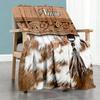 Ethnic Style Personalized Name Blanket Lightweight Customizable Blanket Soft Warm Cozy Suitable for Office Chair Bed Sofa Livingroom All-Season Use