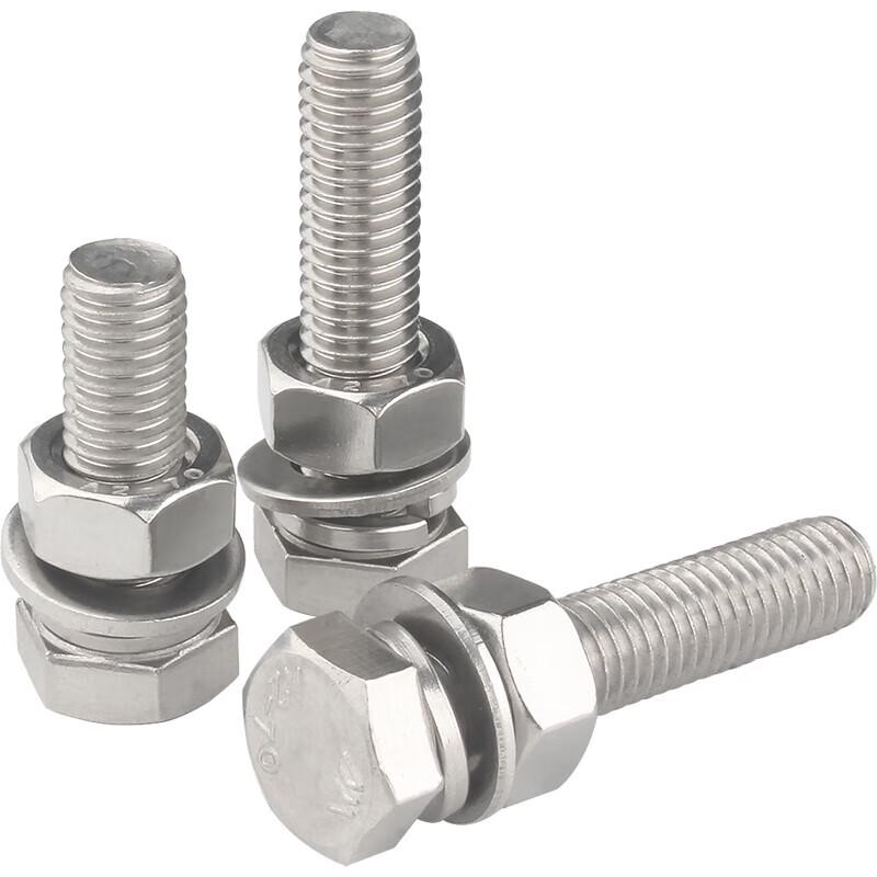 Lijiu Hong Hex Head Bolt, Nut, Flat & Spring Washer Set