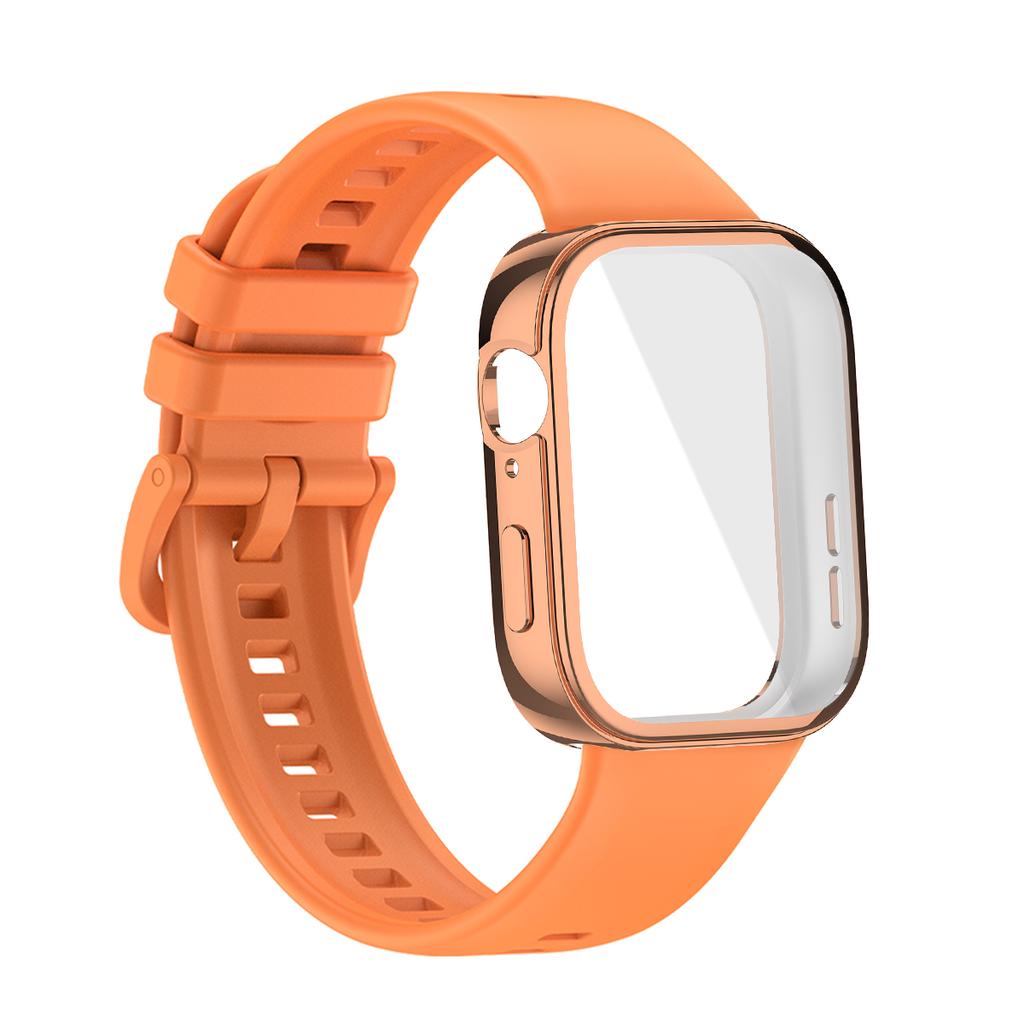 Für Huawei Watch Fit 3 Armband Weiches Silikon Sportuhrband + TPU Weiche Hülle Atmungsaktives Smartwatch Armband Für Huawei Fit3 Correa