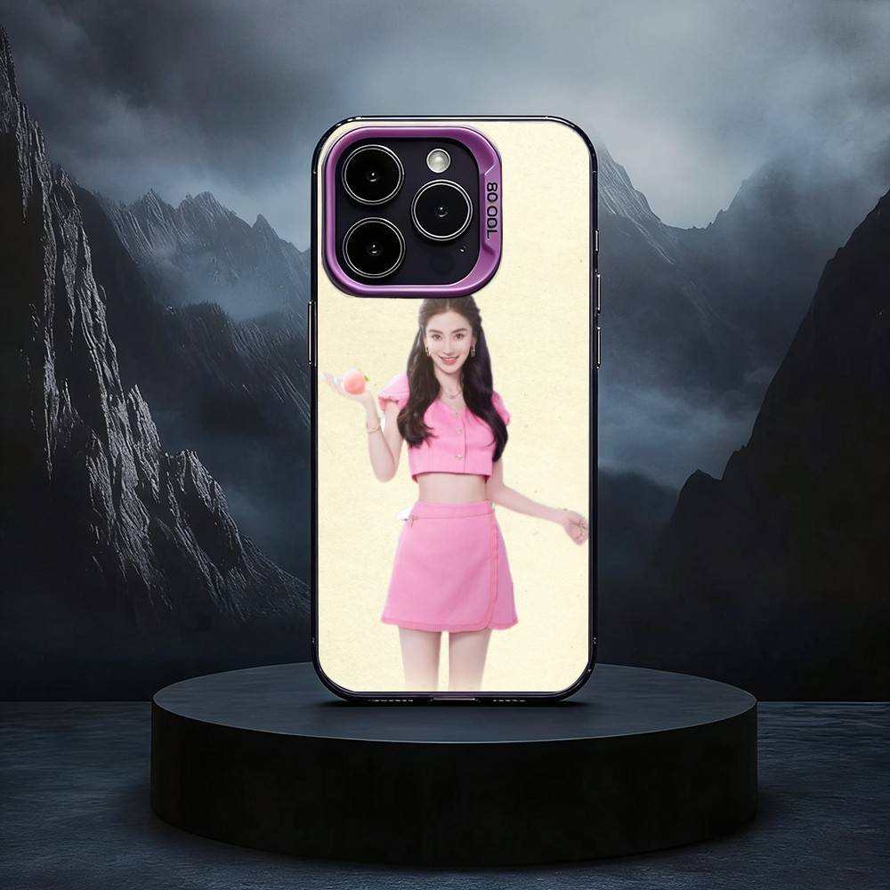 Actress Angelababy Black Candy silver phone case Phone Case For iPhone17,16,15,14,13,12,11 Plus,Pro Max iPhone17PRO