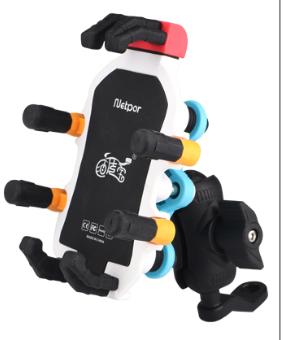 Hot Sale Eight Claws Colorful Motorcycle Phone Holder Anti-theft Lock Bike Phone Holder With Shock Absorber