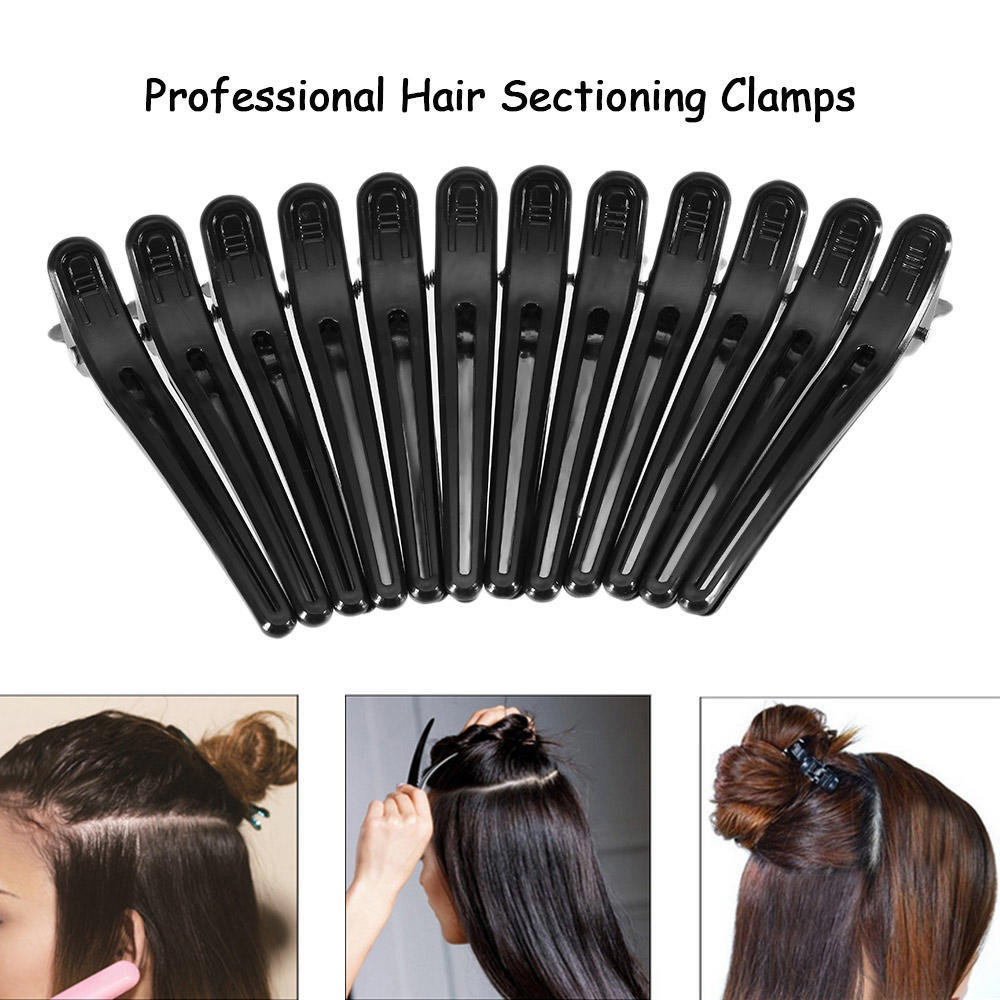 12pcs Hair Clips Durable Hair Clips Duck Clips Sectioning Clips for Barber Salon