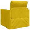 Yellow Velvet Sofa Bed 74 X 77 X 81 Cm