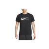 Nike T Shirts Men's Black Crew Neck Moderate Straight Fit DR7643-010