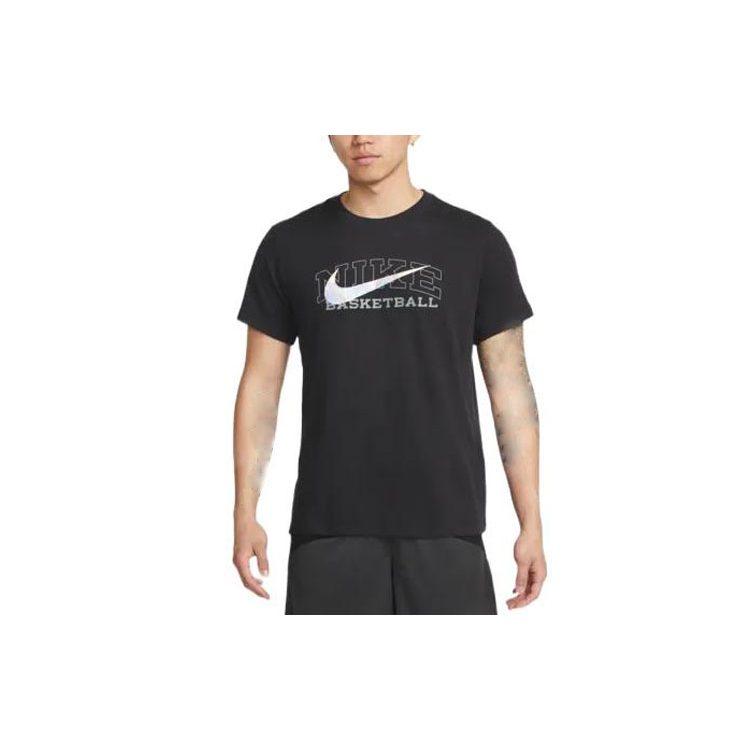 Nike T Shirts Men's Black Crew Neck Moderate Straight Fit DR7643-010