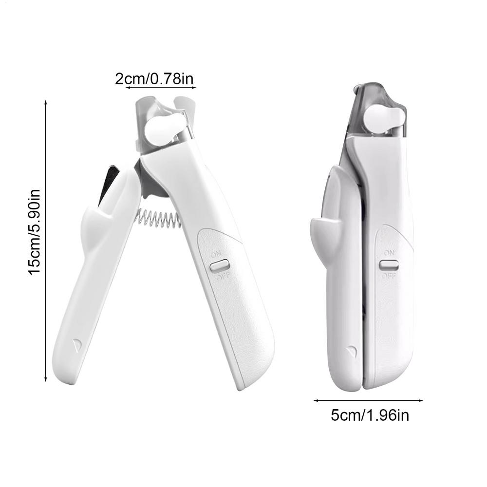 

Cat Claw Clippers Stainless Steel Pet Grooming Supplies With LED Light Pet Nail Clippers For Paw Claw Toenail Grooming Home белый