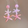 Candy Color Ocean Starfish Stud Earrings Shell Starfish Ear Pendant  Summer Beach